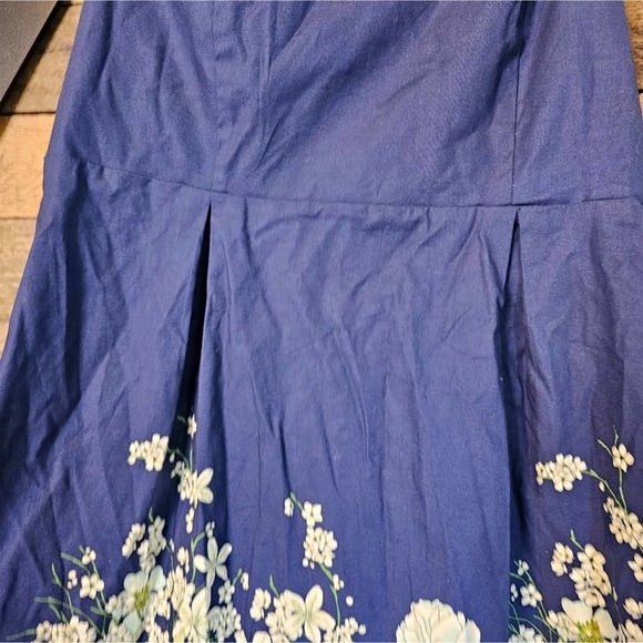 Old Navy women's strapless royal blue floral dress NWT size 16 - Picture 5 of 12